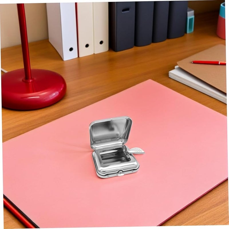 2Pcs Mini Portable Stainless Steel Ashtray Lightweight Pocket Ash Tray for Indoor Outdoor Travel Car Use - Image 4